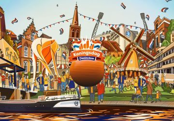 Oranje Bal reist als symbool voor de Grootste Vereniging van Nederland door de Achterhoek